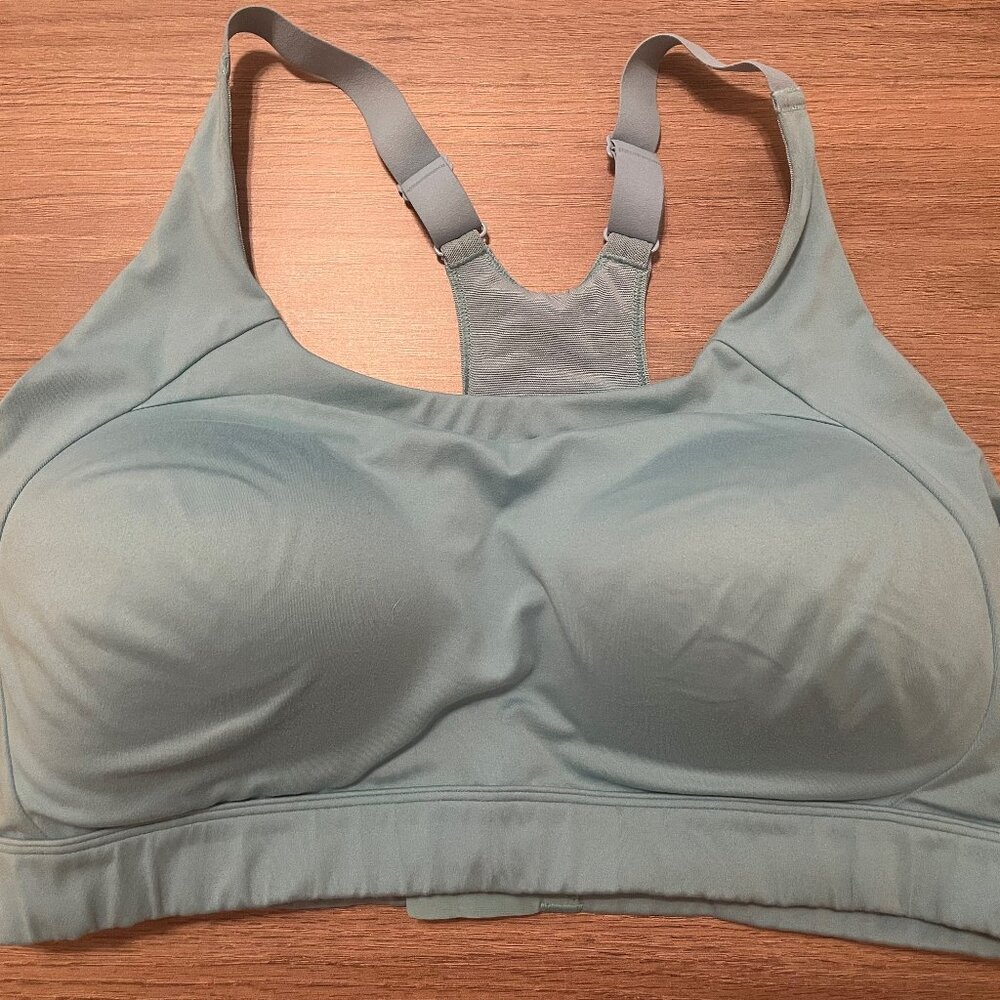 Gymshark Blue Racerback Mesh Training Workout Support Sports Bra Size XXL
